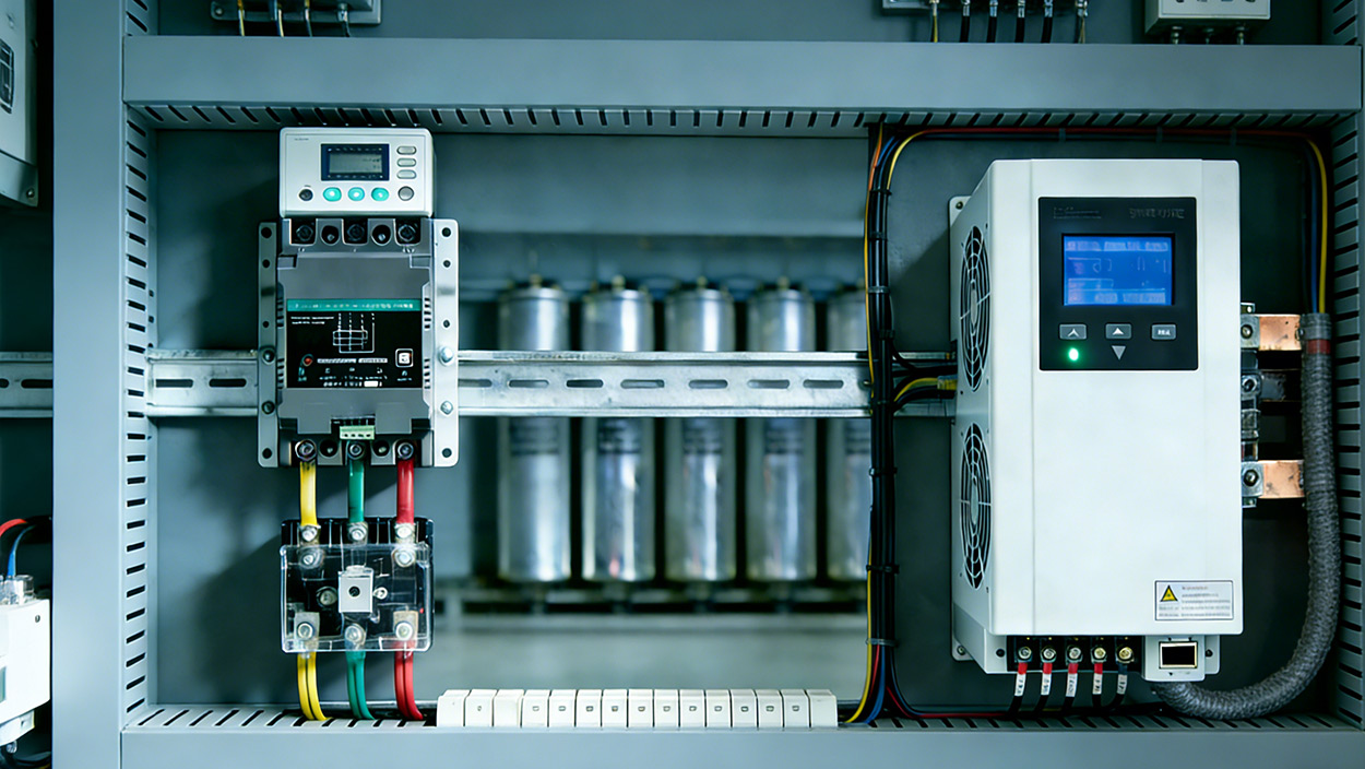 Kuinka jaetun vaiheen kompensointiyhdistekytkin toimii staattisen muuttujan generaattorin (SVG) kanssa hybridikompensaatiojärjestelmässä?